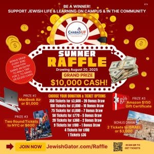 Summer Raffle With Prizes Chabad UF 1 25 IG