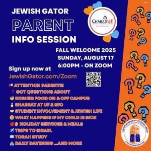 Parent Info Zoom Chabad UF Fall 25