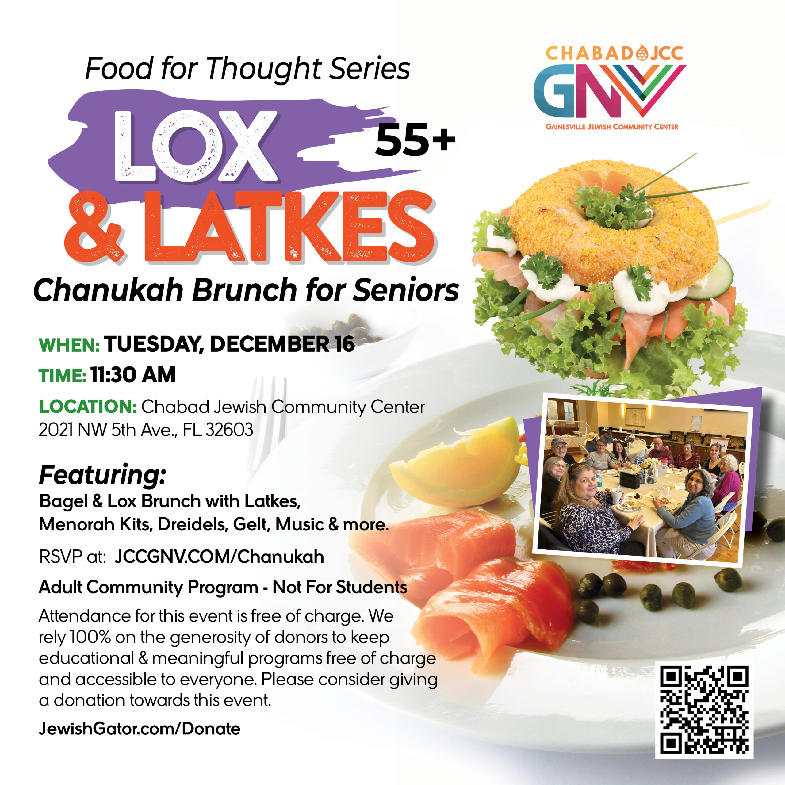 Lox & Latkes For Seniors